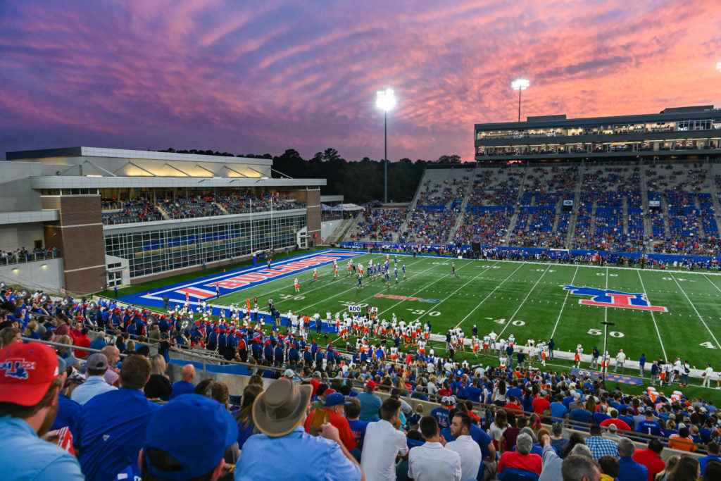 Aerial view of Joe Aillet Stadium at Louisiana Tech