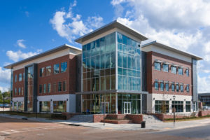 The exterior of the Tech Pointe II building is shown