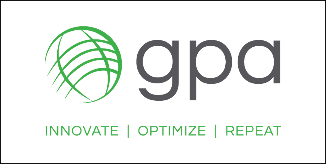 Global Process Automation logo with the words innovate, optimize, and repeat underneath